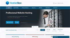 Desktop Screenshot of hosterbox.com