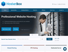 Tablet Screenshot of hosterbox.com